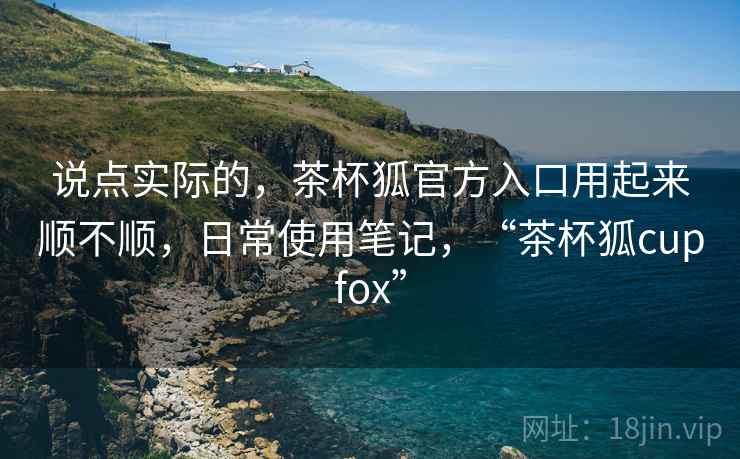 说点实际的，茶杯狐官方入口用起来顺不顺，日常使用笔记，“茶杯狐cupfox”  第2张