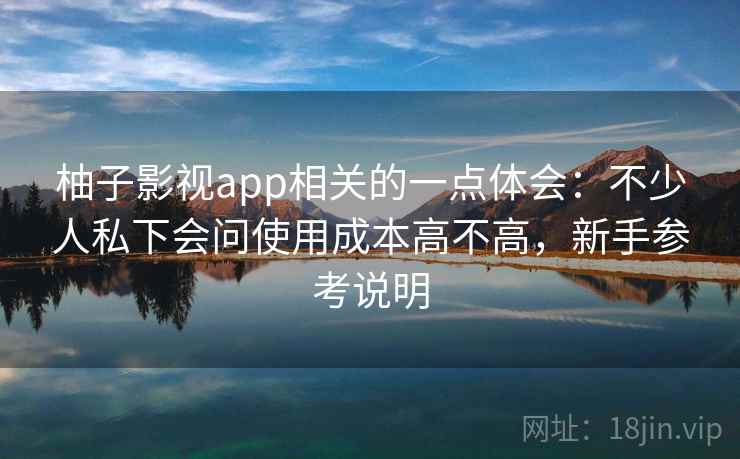 柚子影视app相关的一点体会：不少人私下会问使用成本高不高，新手参考说明  第2张