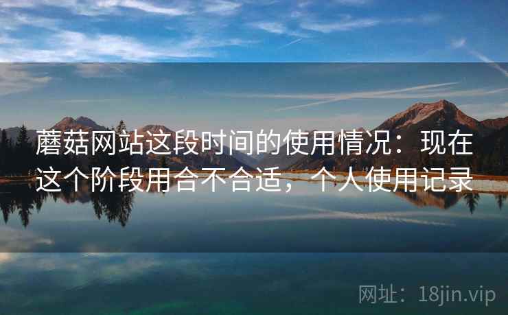 蘑菇网站这段时间的使用情况：现在这个阶段用合不合适，个人使用记录  第2张